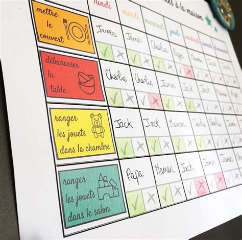 planning tache menagere famille nombreuse a imprimer|Tableau des responsabilités de la famille {à imprimer gratuitement}